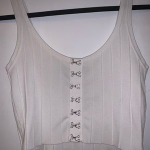 White crop top
